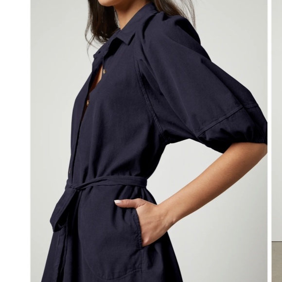 Velvet by Graham  & Spencer Black Kady corduroy dress,  S  CB2296 - Picture 4 of 9